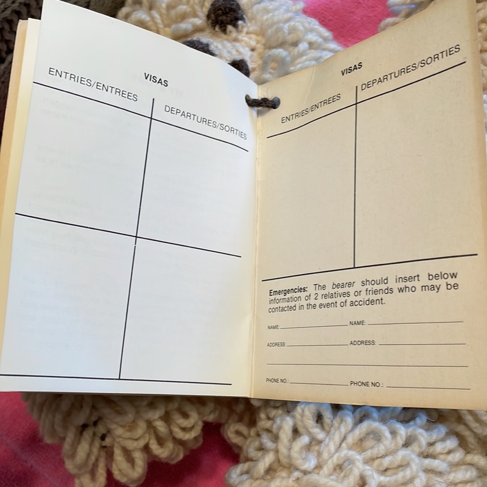 Handwoven TIRO YA DIATLA Lobatse-Botswana Bear with passport - Picture 11 of 12